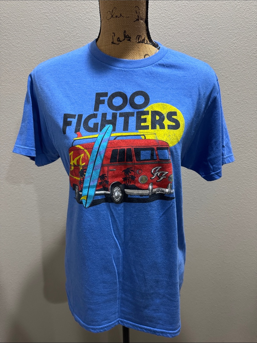 Foo Fighters Blue Surf Van Graphic Tee